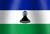 Lesotho national flag icon