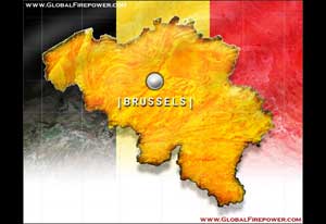 Image of the geographic map of Belgium