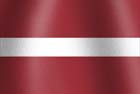 Latvian national flag graphic
