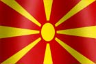 Macedonian national flag graphic