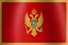 Montenegran national flag graphic