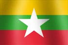 Myanmar National flag graphic