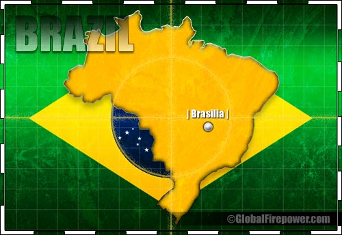 Image of the geographic map of Brazil