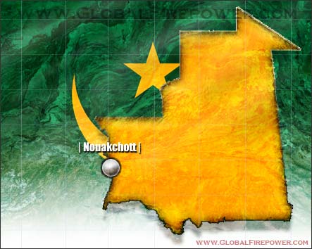 Mauritania country map image