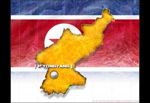 North Korea country map image