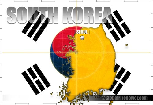 South Korea country map image