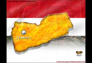 Yemen country map image